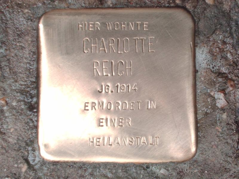 Stolperstein für Charlotte Reich