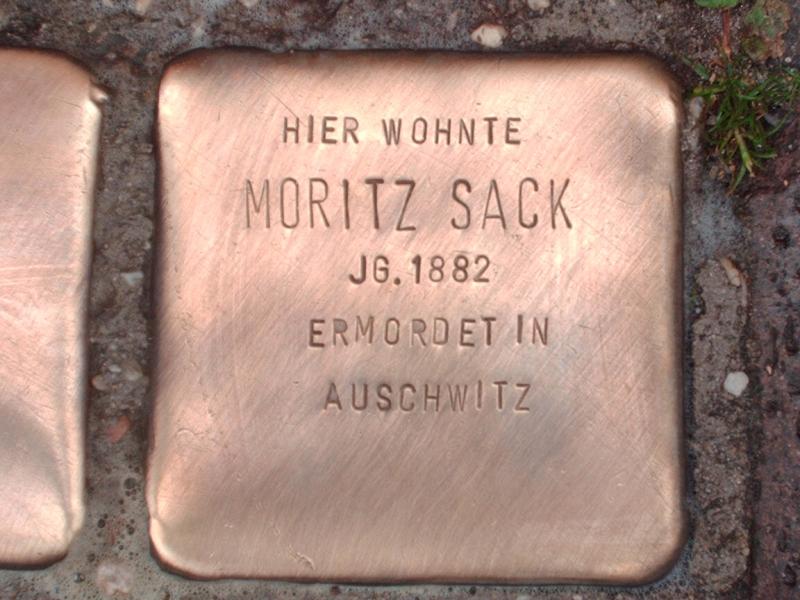 Stolperstein für Moritz Sack