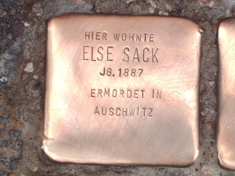 Stolperstein für Else Sack