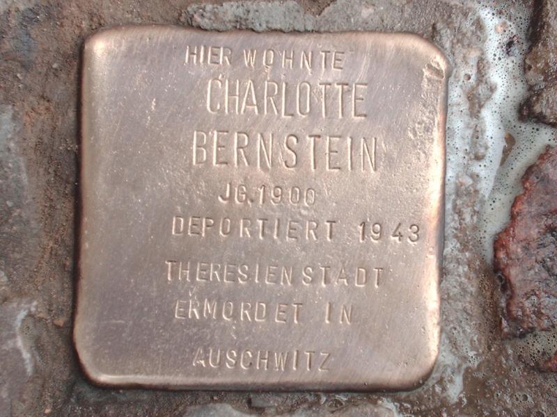 Stolperstein für Charlotte Bernstein