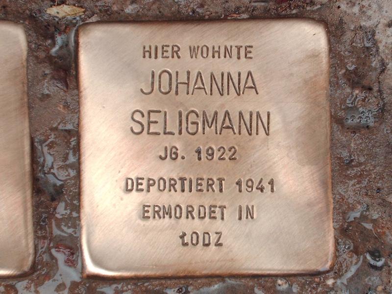 Stolperstein für Johanna Seligmann