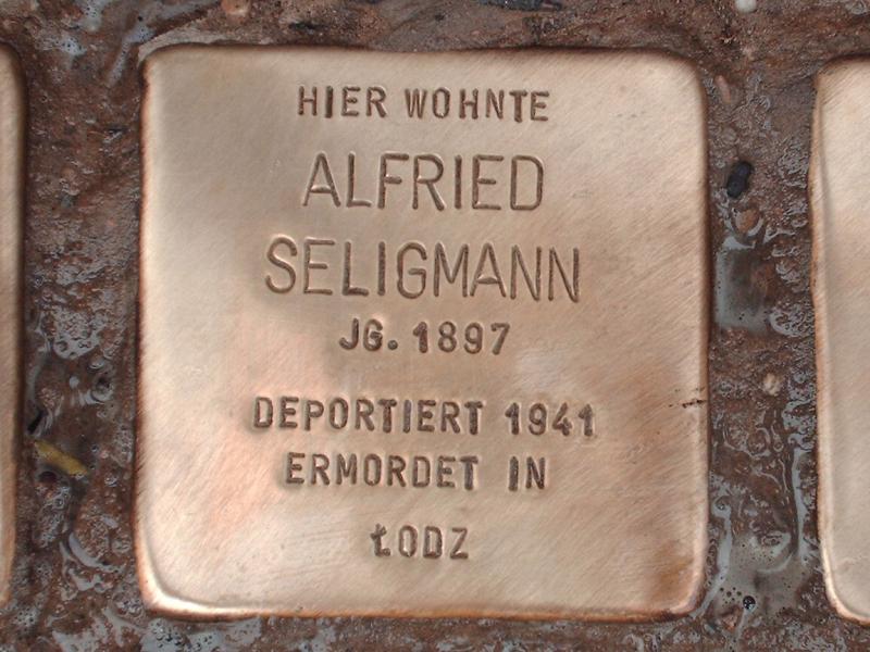 Stolperstein für Alfried Seligmann