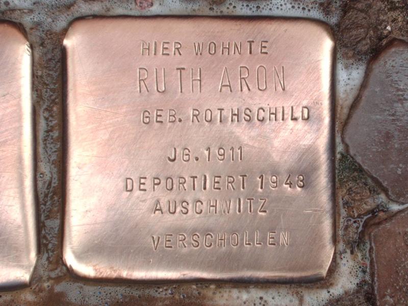 Stolperstein für Ruth Aron