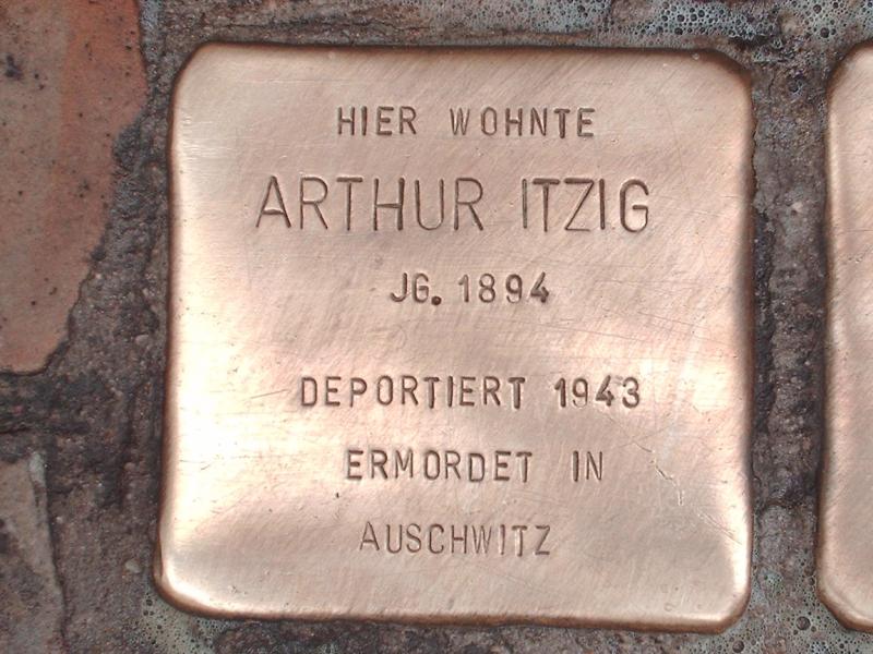 Stolperstein für Arthur Itzig