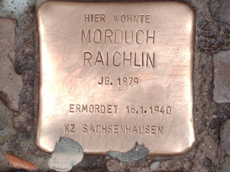Stolperstein für Morduch Raichlin