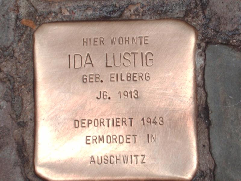 Stolperstein für Ida Lustig