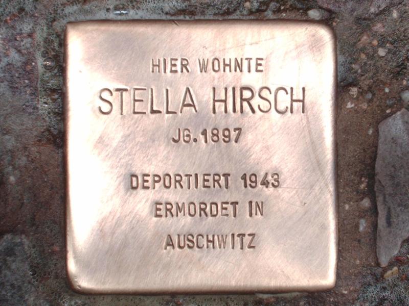Stolperstein für Stella Hirsch