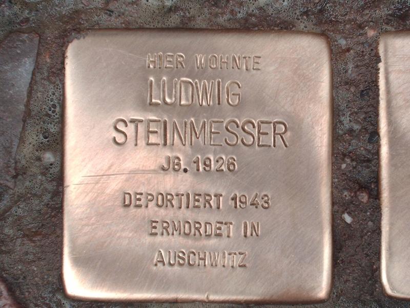 Stolperstein für Ludwig Steinmesser