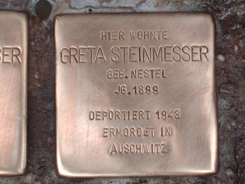 Stolperstein für Greta Steinmesser