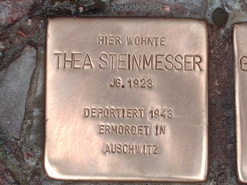 Stolperstein für Thea Steinmesser
