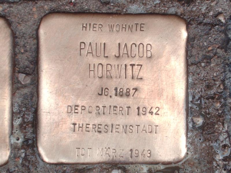 Stolperstein für Paul Jacob Horwitz