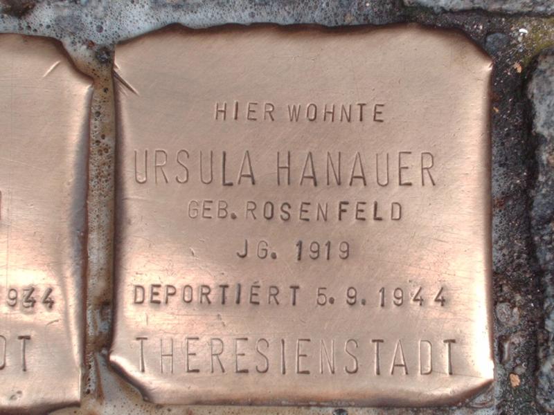 Stolperstein für Ursula Hanauer
