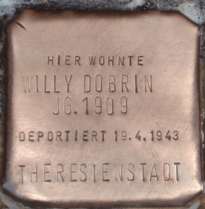 Stolperstein für Willi Dobrin
