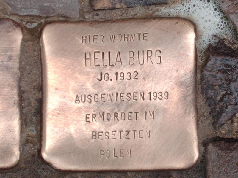 Stolperstein für Hella Burg