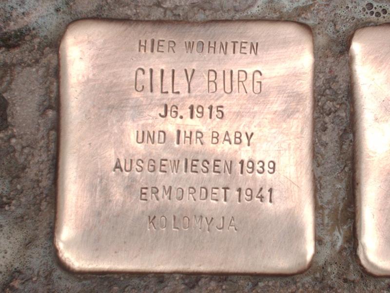 Stolperstein für Cilly Burg