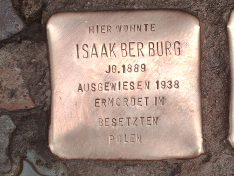 Stolperstein für Isaak Ber Burg