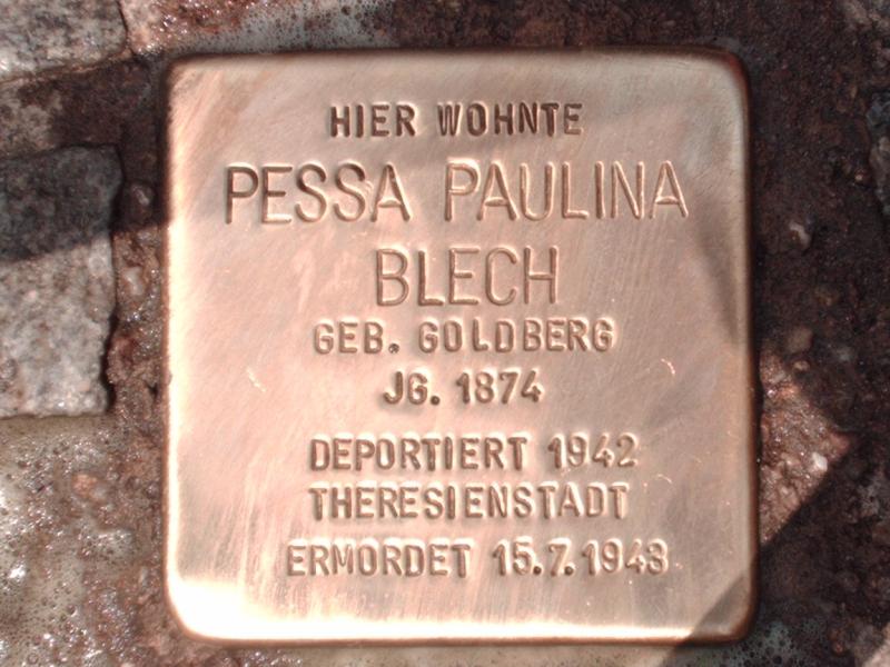 Stolperstein für Pessa Paulina Blech