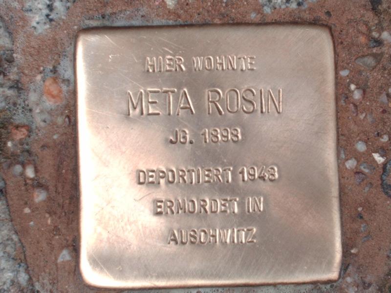 Stolperstein für Meta Rosin