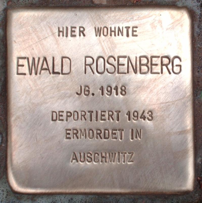 Stolperstein für Ewald Rosenberg