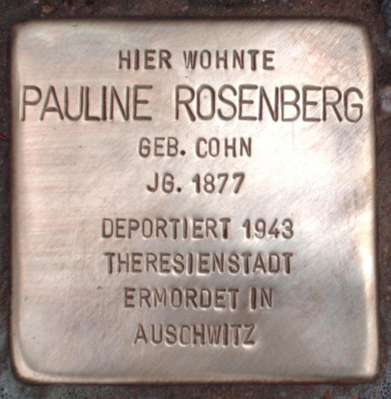 Stolperstein für Pauline Rosenberg