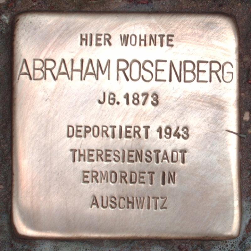 Stolperstein für Abraham Rosenberg