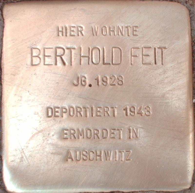 Stolperstein für Berthold Feit