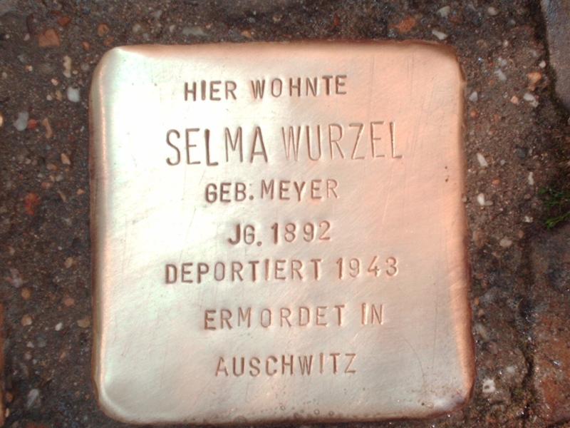 Stolperstein für Chaim Selma Wurzel