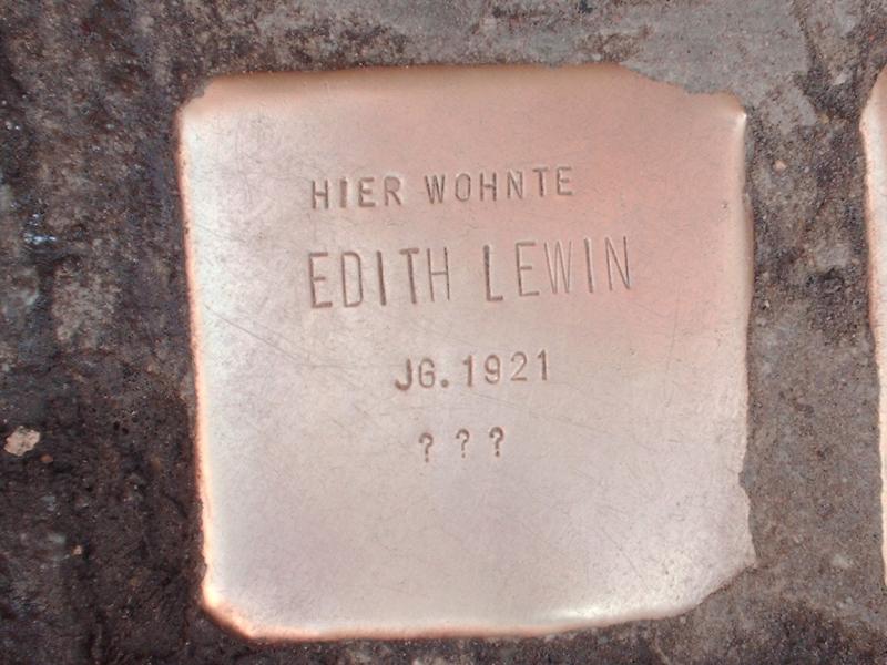 Stolperstein für Edith Lewin