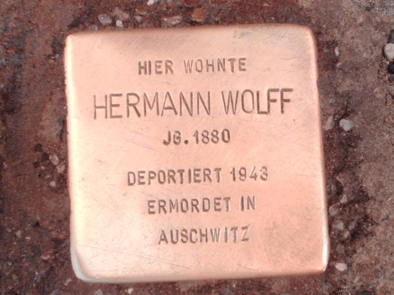 Stolperstein für Hermann Wolff