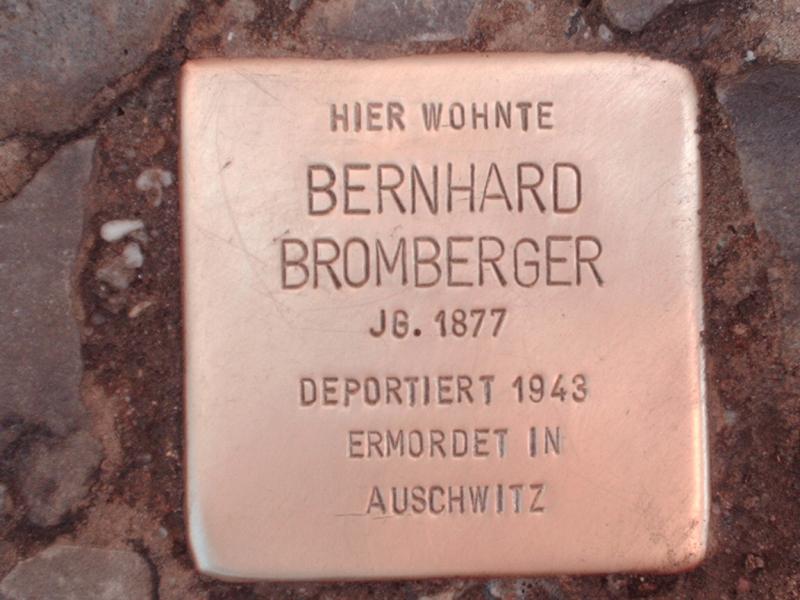 Stolperstein für Bernhard Bromberger