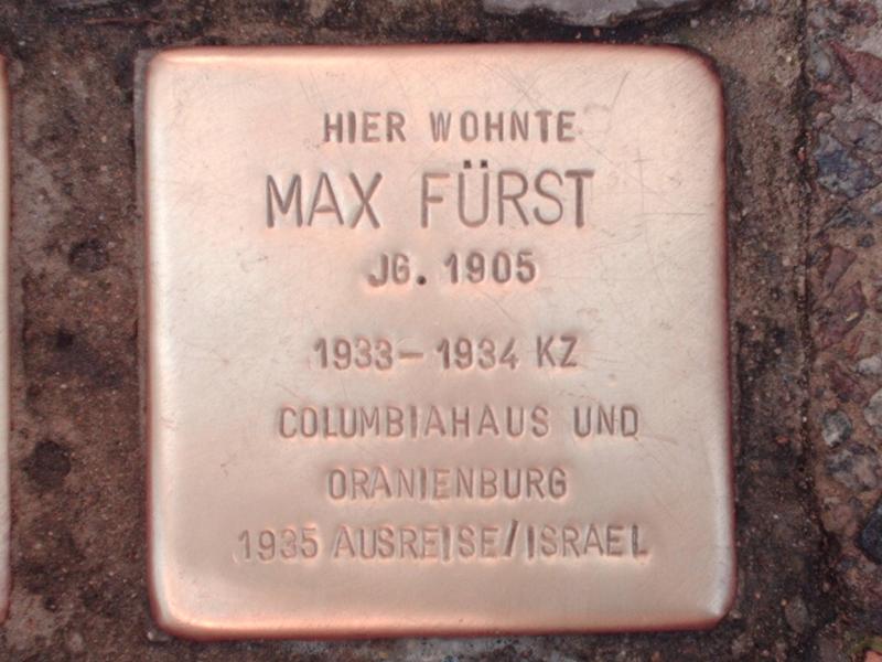 Stolperstein für Max Fürst
