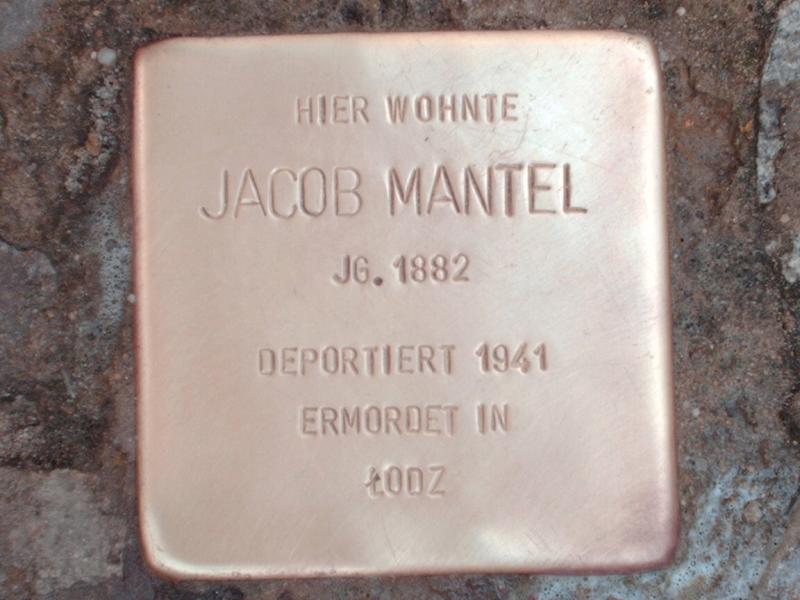 Stolperstein für Jacob Mantel