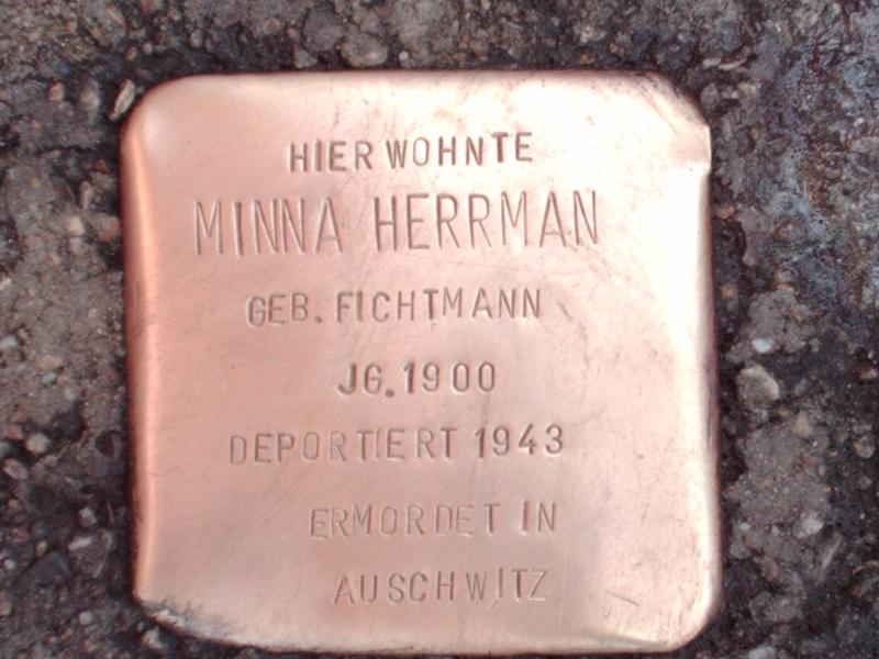Stolperstein für Minna Herrmann