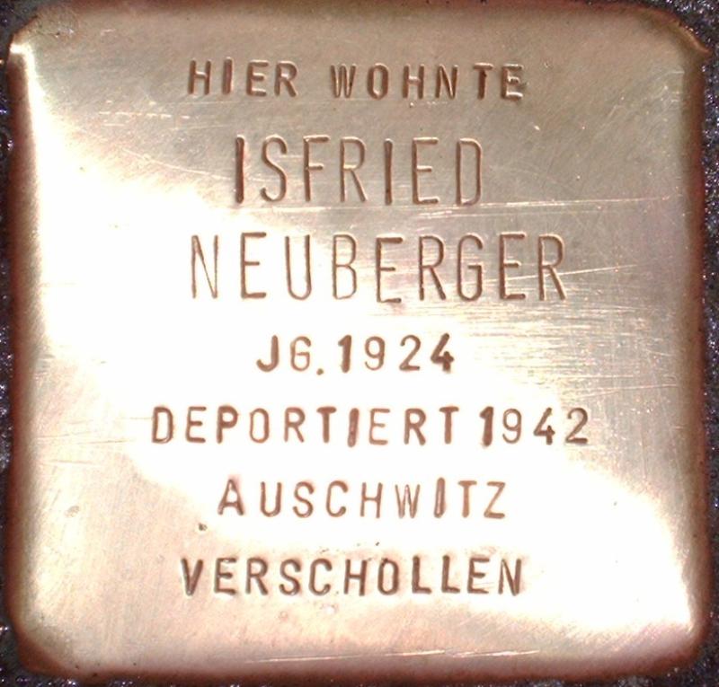 Stolperstein für Isfried Neuberger