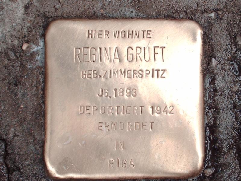 Stolperstein für Regina Gruft