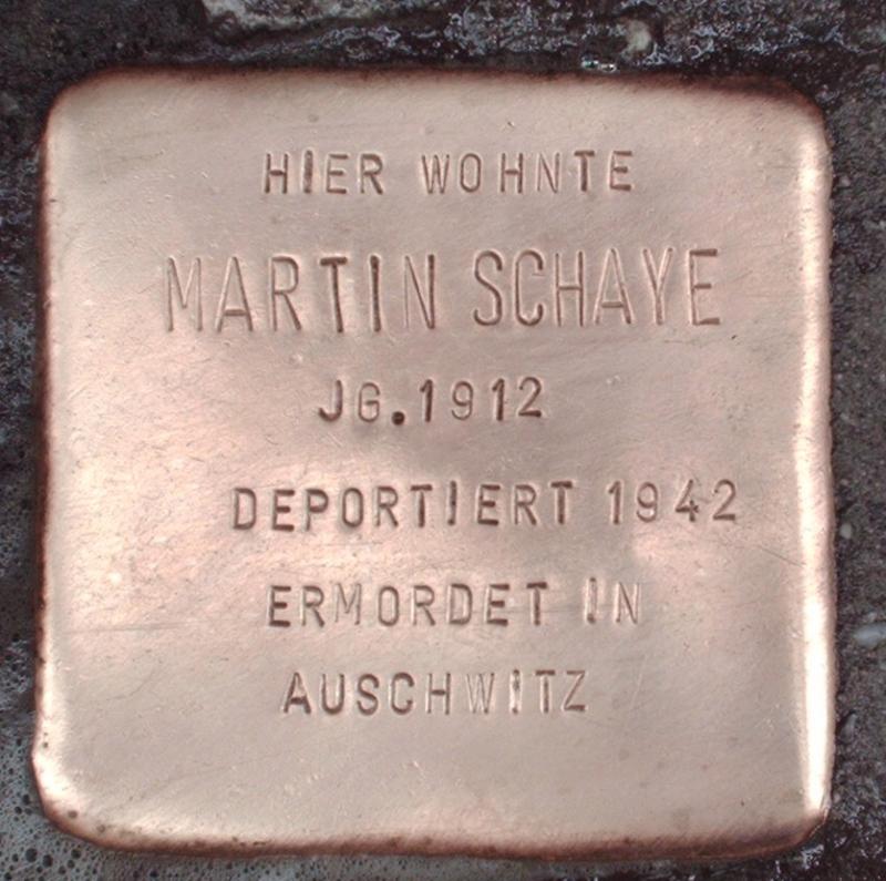 Stolperstein für Martin Schaye