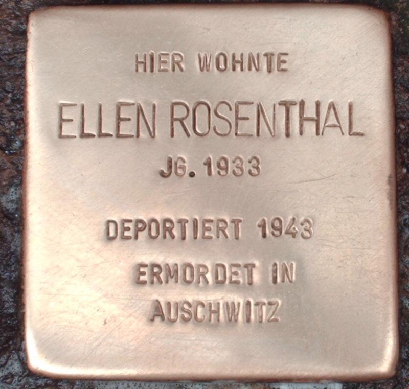 Stolperstein für Ellen Rosenthal