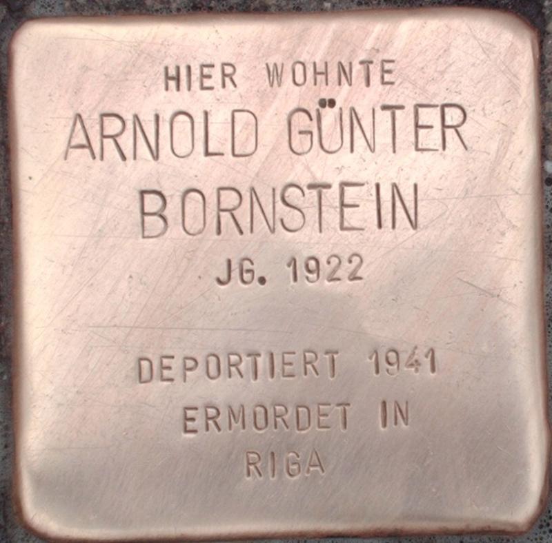Stolperstein für Arnold Günter Bornstein