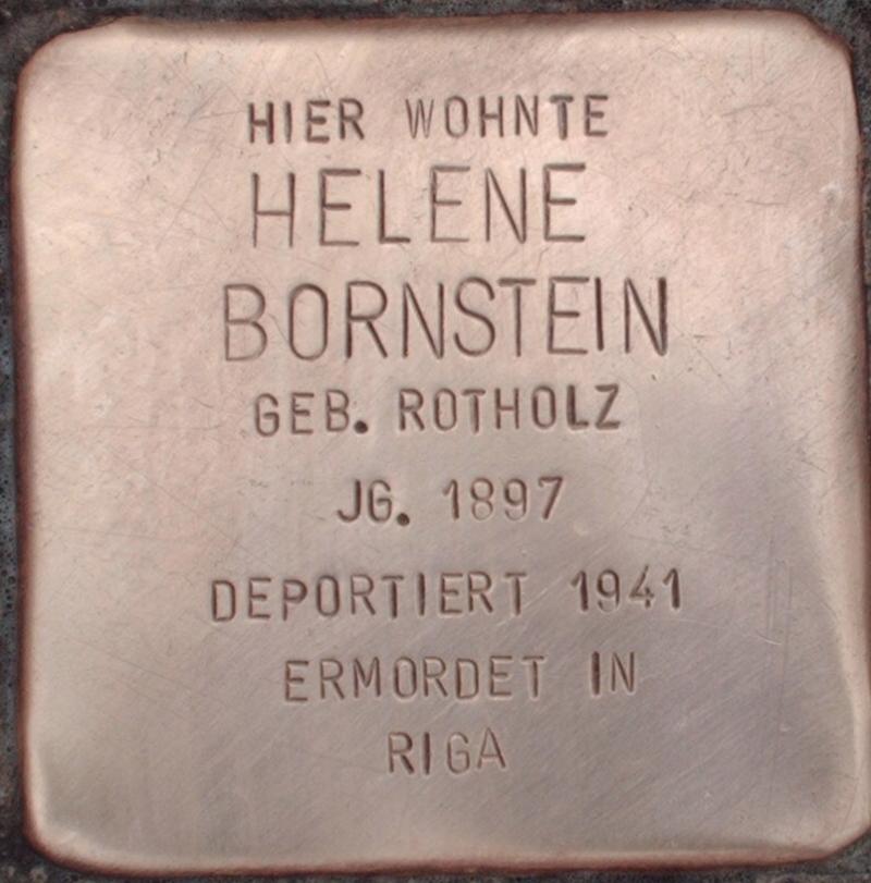 Stolperstein für Helene Bornstein