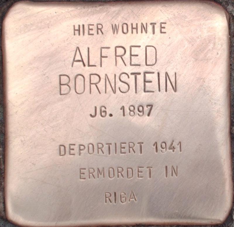 Stolperstein für Alfred Bornstein