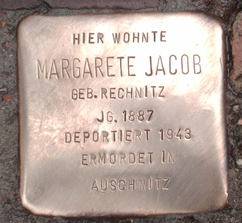 Stolperstein für Margarete Jacob