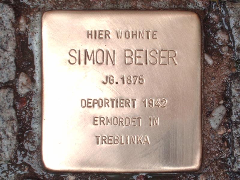 Stolperstein für Simon Beiser