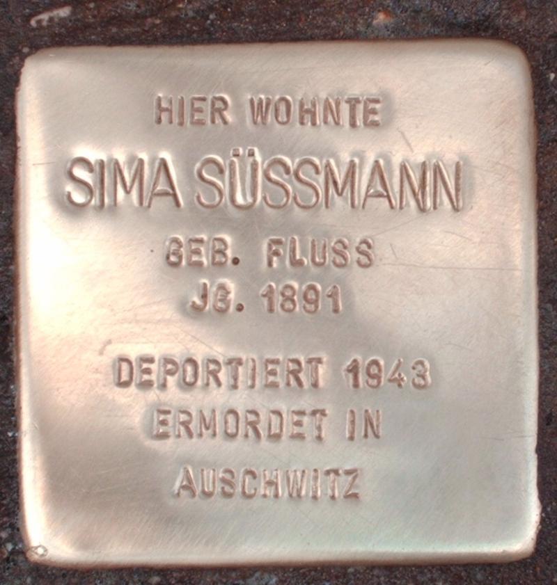 Stolperstein für Sima Süssmann