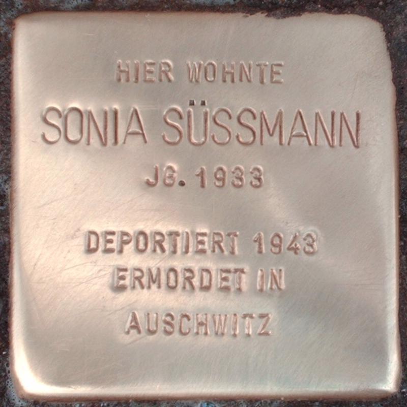 Stolperstein für Sonia Süssmann