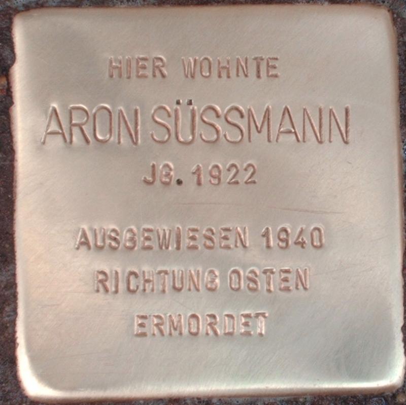Stolperstein für Aron Süssmann
