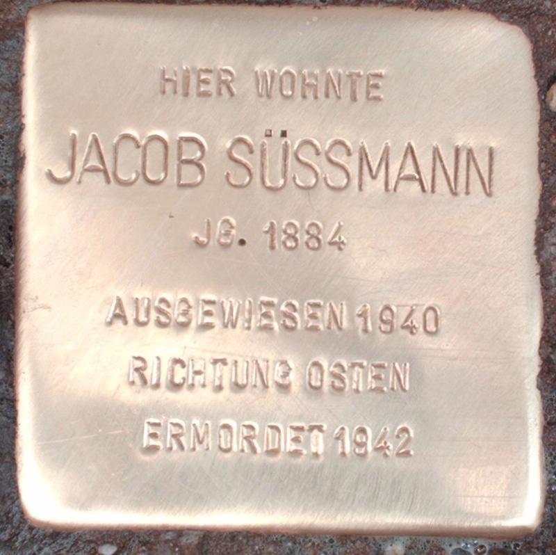 Stolperstein für Jacob Süssmann