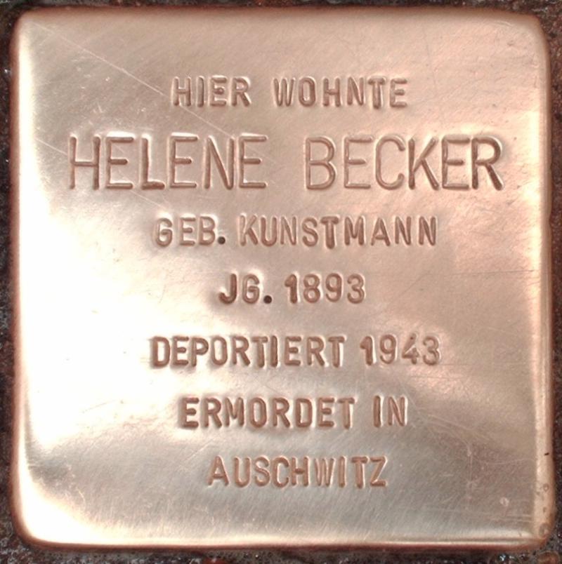 Stolperstein für Helene Becker