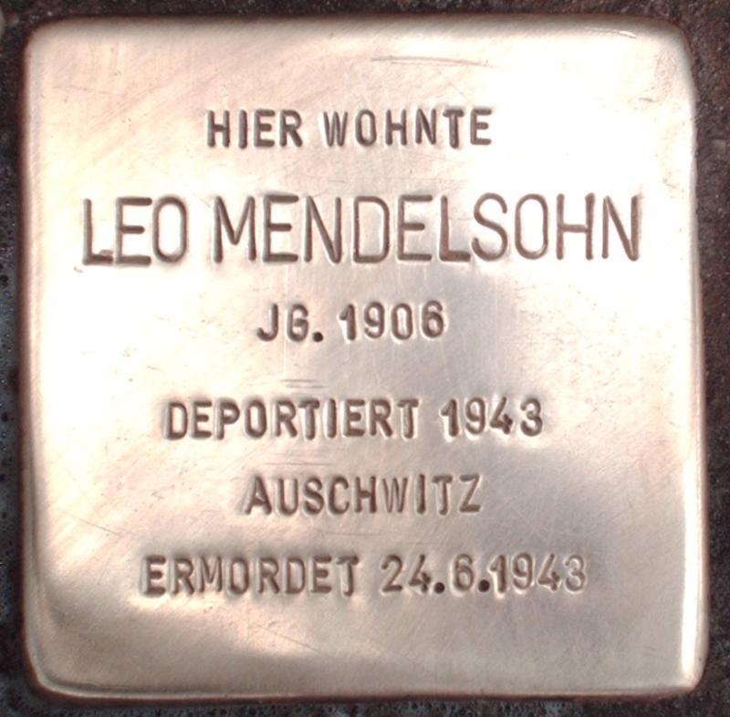 Stolperstein für Leo Mendelsohn