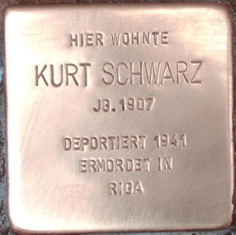 Stolperstein für Kurt Schwarz