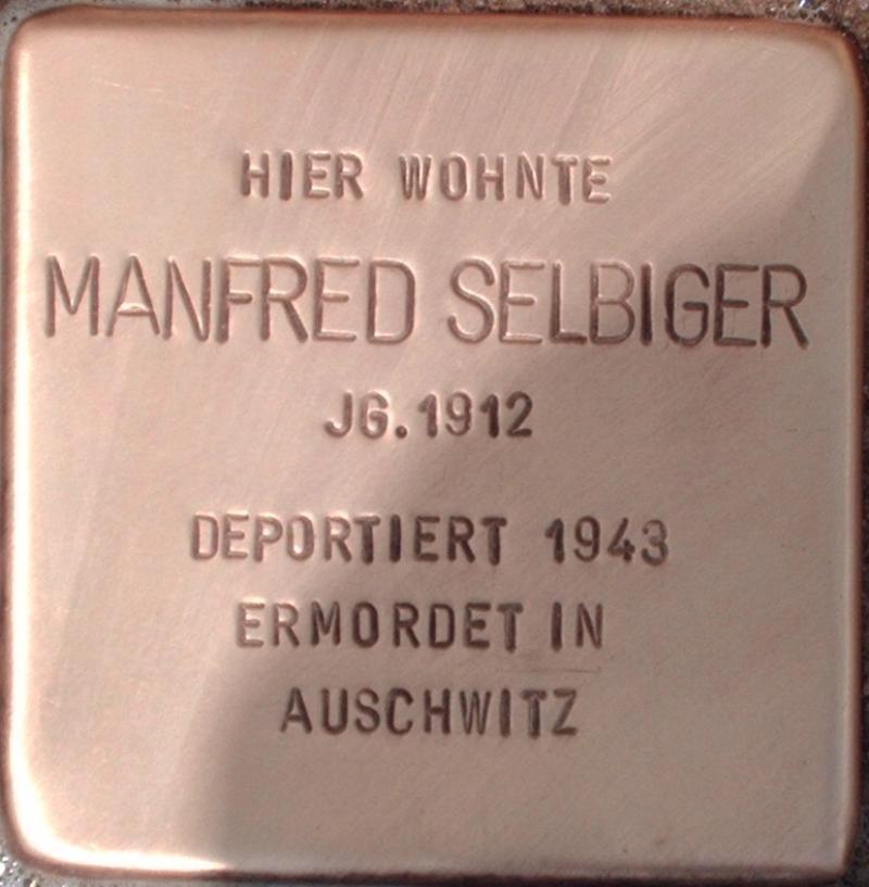 Stolperstein für Manfred Selbiger